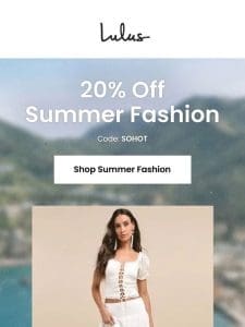 Summer Sale Starts Now