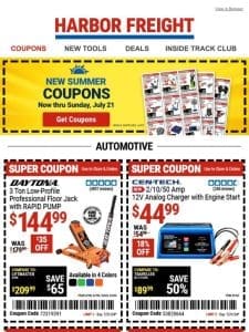 Summer Savings with NEW COUPONS & DEALS!