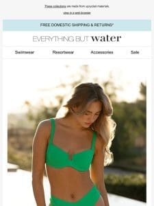 Summer in Summerful Swim (and ooh， this emerald!) | Shop sustainably for plastic-free July