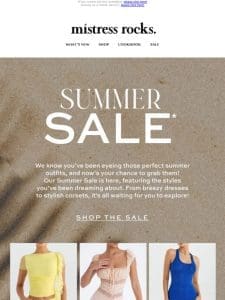 Summer sale now on!