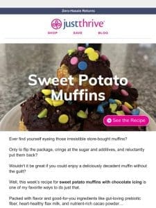 Sweet potato muffins (recipe)