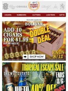 Symphony Of Savings On Aging Room， Drew Estate， Bolivar & More!!??