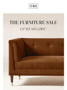 THE FURNITURE SALE ENDS SOON