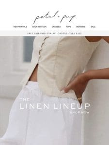 THE LINEN LINE UP