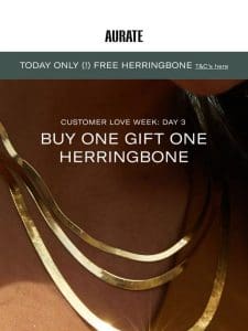 TODAY ONLY: FREE HERRINGBONE NECKLACE