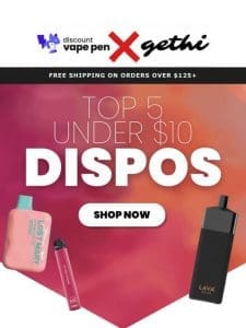 TOP 5 UNDER $10