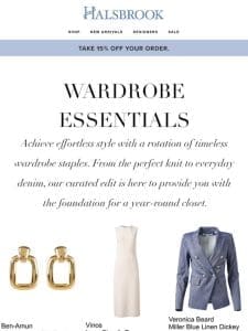 Take 15% Off Wardrobe Essentials