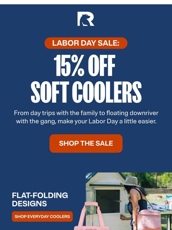 Take It Easy! Get 15% OFF Soft Coolers