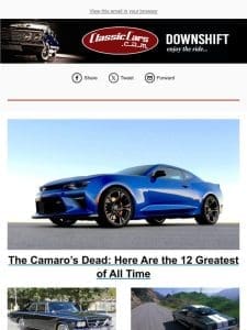 The Camaro’s Dead: Here Are the 12 Greatest of All Time