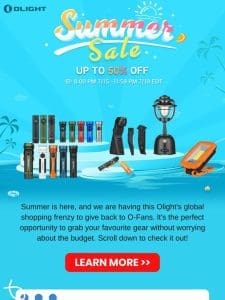 The Olight Summer Sale Is Around The Corner!