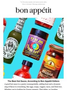 The best hot sauces， according to BA editors