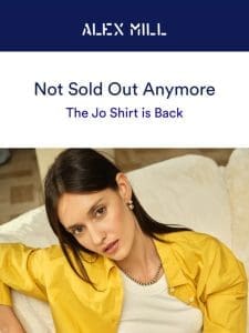 This sold-out shirt is back