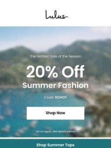 URGENT: 20% OFF