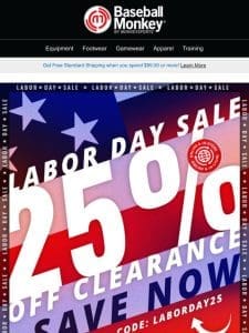 Unbeatable Labor Day Deals: 25% Off Clearance! ����