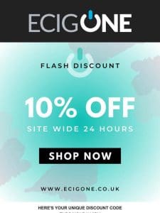 ??Unique 10% Discount Code 24 Hours Only!??