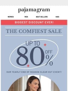 Up To 80% OFF  Starts Now. Biggest Ever!