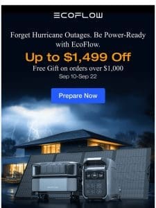 Up to $1，499 Off reliable home power solutions ⏰