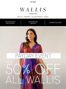 Up to 50% off Wallis