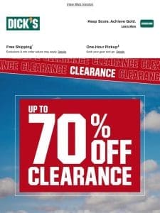 Up to 70% off? Yes please! The Summer Clearance Event might surprise you… ??