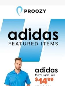 Upgrade with adidas Apparel