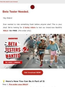 Wanna be a NALU Beta Tester?   It’s Simple