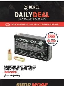 ?? We Love Price Drops! Winchester Super Suppressed 9 FMJ $299， Delivered