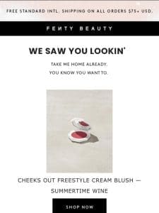 We saw you lookin’ at CHEEKS OUT FREESTYLE CREAM BLUSH — SUMMERTIME WINE