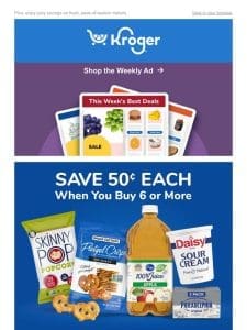 Weekly Ad Deals Are Here ? | SAVE 50￠ Each on 6+ | SAVE on Fresh Melons ??