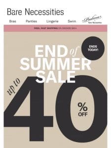 We’re Saying Goodbye To Summer Savings