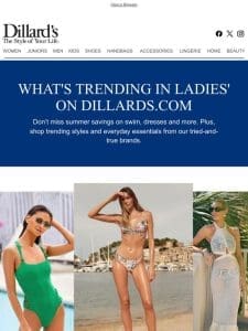 What’s Trending in Ladies’ on Dillards.com