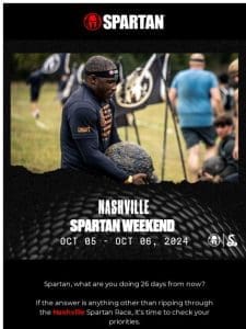 Will we see you at the Nashville Spartan Race?