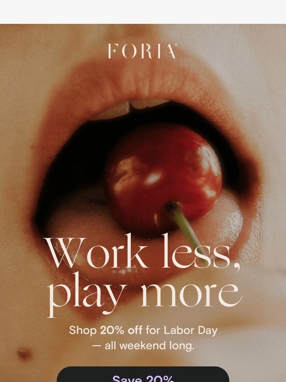 Work less， play more