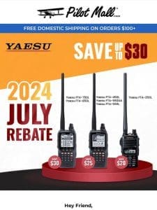 ??? Yaesu Summer Rebates & Lowest Price Of Year ???