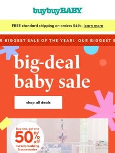 Yes， way! BOGO nursery bedding & accessories