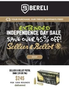 ???? You Betcha! ?? Sellier & Bellot Ammo Sale Is ON!