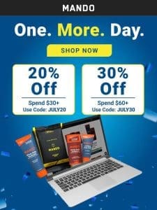 You have 24 Hours to save up to 30%