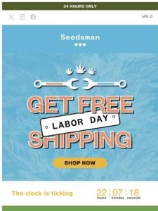 You heard right – FREE SHIPPING   today only