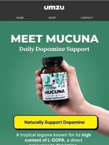 Your Daily Dopamine Support – Meet Mucuna!