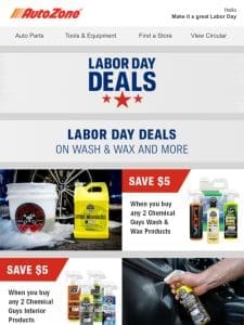 Your Labor Day offers are here!