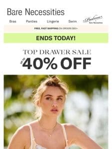 Your Last Shot At Up To 40% Off Today!