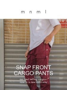 our best selling cargos， now in a new colorway