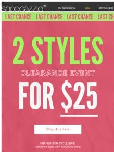 re: 2 Items for $25 Ends Soon