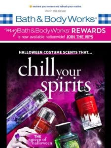 ?? spooky scents for a body care boo-st.