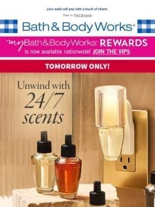 tomorrow only: make your space ?? scent-sational!