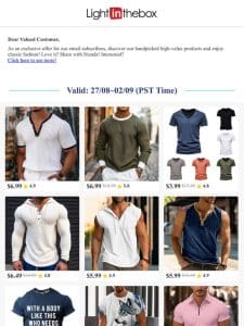 —， Limited Time Men’s Tees & Tank Tops Savings – Click to See More!