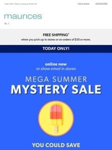 —， MEGA ?? SUMMER ?? MYSTERY ?? SALE