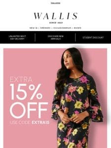 —， get an extra 15% off