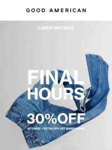 ⏱️ FINAL HOURS: 30% OFF SITEWIDE ⏱️