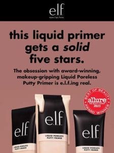 ⭐️⭐️⭐️⭐️⭐️ for Liquid Poreless Putty Primer