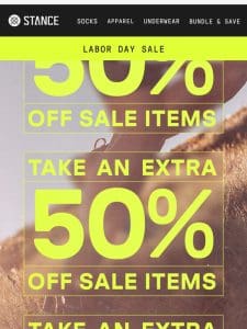 ️ Limited Time — EXTRA 50% OFF Sale Items